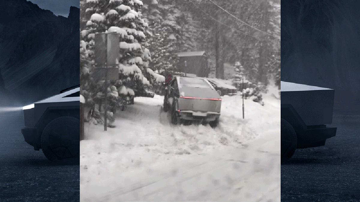 Tesla Cybertrucks Keep Getting Stuck In Snow