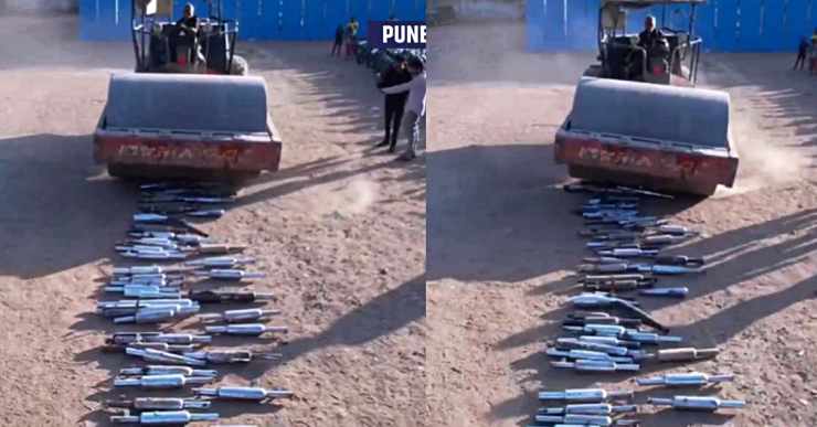 Pune Police Crush 571 Royal Enfield ‘Loud’ Silencers: Ask Public To WhatsApp Them About Modified Exhausts