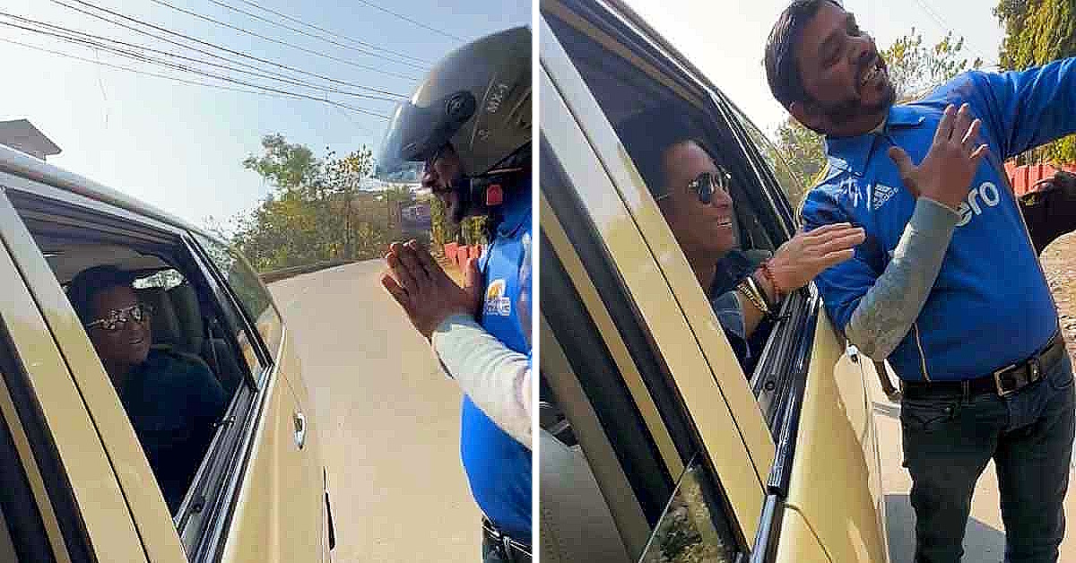 Indian Cricket Legend Sachin Tendulkar Surprises Fan On Road: Heartwarming Video