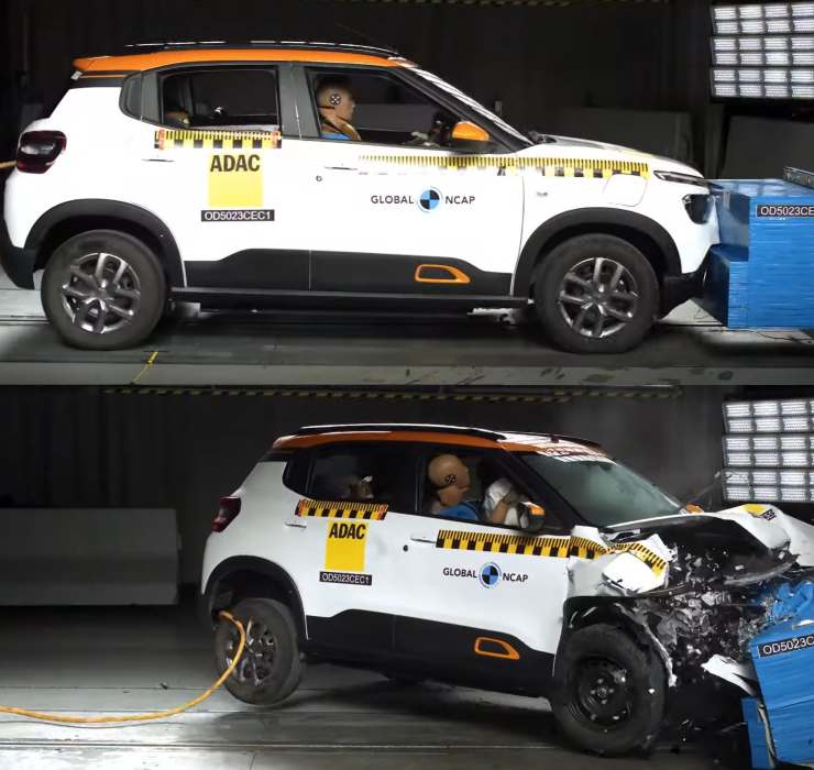 Made-In-India Citroen eC3 Scores 0 Stars In Global NCAP Crash Test