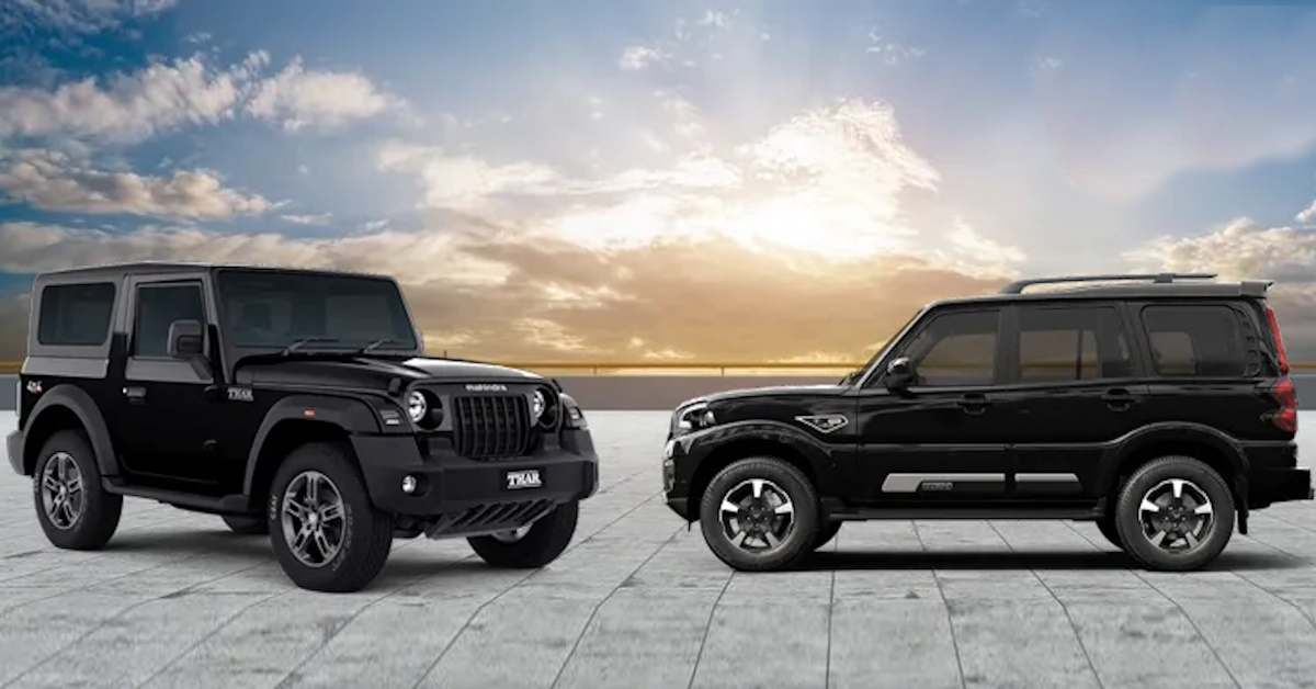 Mahindra Thar, Scorpio Classic Get A New Black Colour: Details