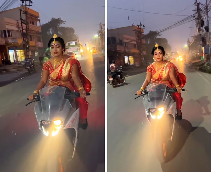 Indian Bride Riding KTM Is Breaking The Internet [Video]