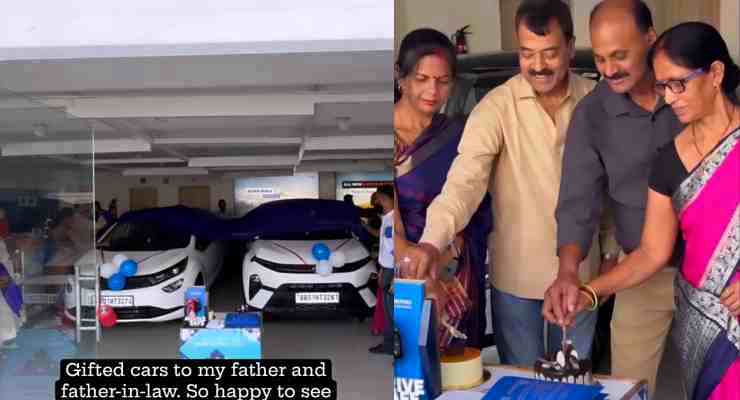 Woman Gifts Her Father And Father-in-law New Tata Altroz And Nexon [Video]