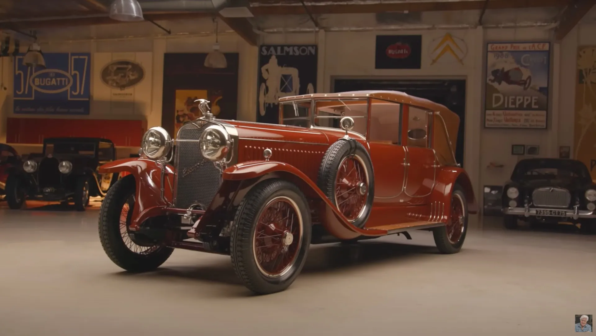 Jay Leno checks out a 1923 Hispano Suiza