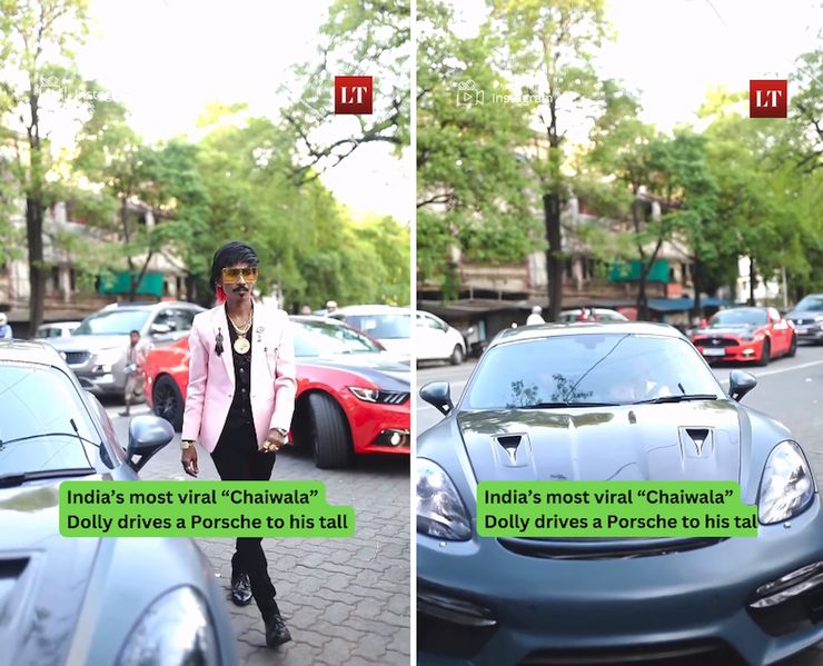 Internet Sensation Dolly Chaiwala Arrives At His Tea Stall In A Porsche [Video]