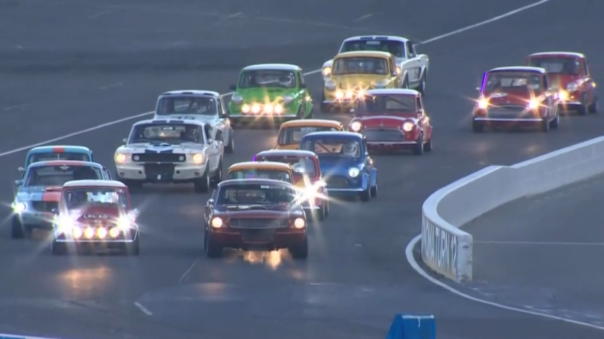 This Minis Vs. Mustangs Race Is As Good As Vintage Racing Gets