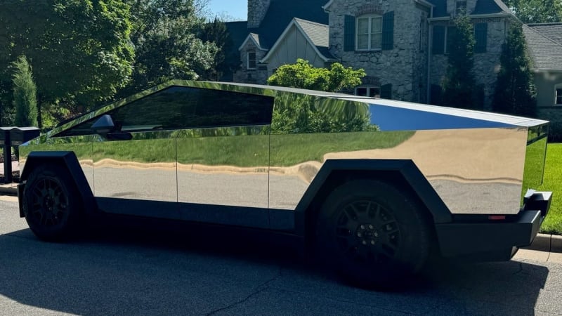 A Cybertruck owner says fingerprints aren’t a problem if you polish the exterior to a mirrorlike finish