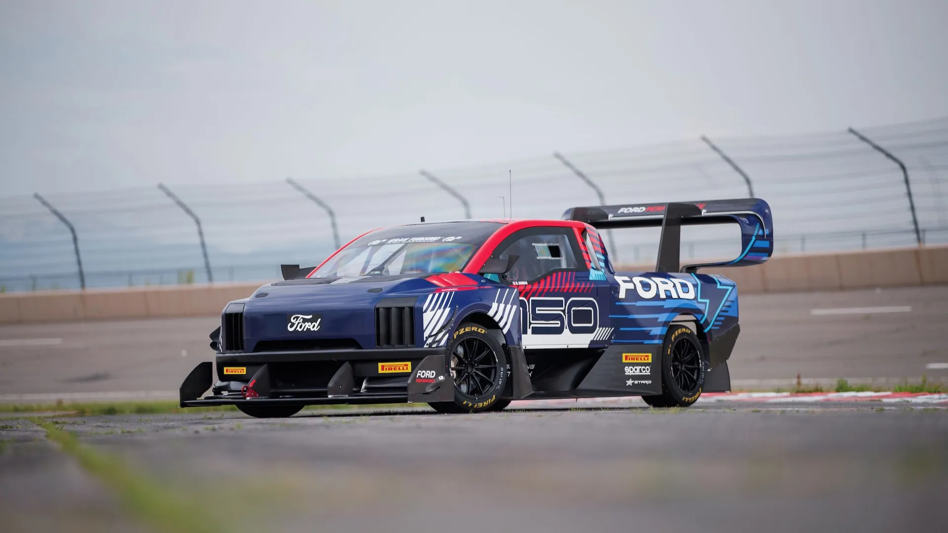 Ford F-150 Lightning SuperTruck shocks with over 1,400 hp to go with its 6,000 lb of downforce