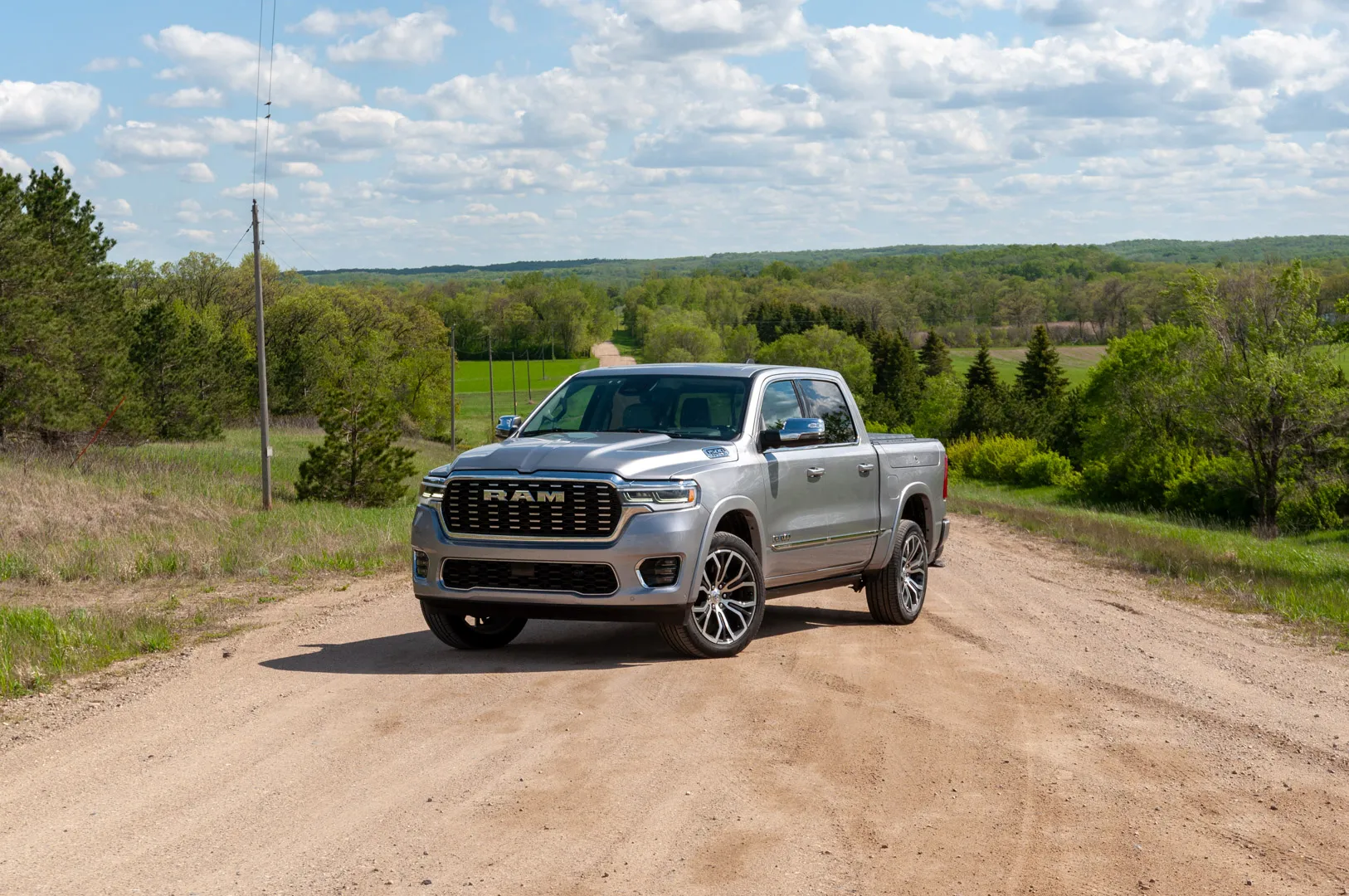 2025 Ram 1500 Tungsten sits atop luxury truck hill