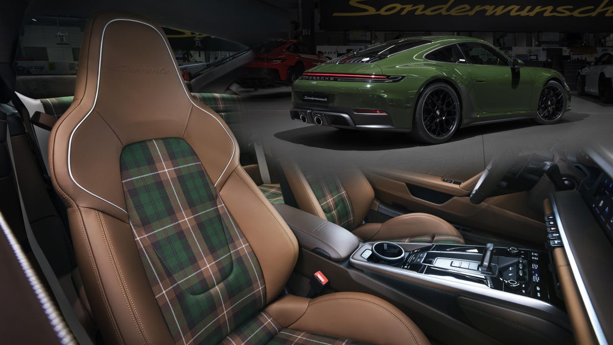 Spain-Inspired Porsche 911 Cuarenta Edition Has Amazing Tartan Seats