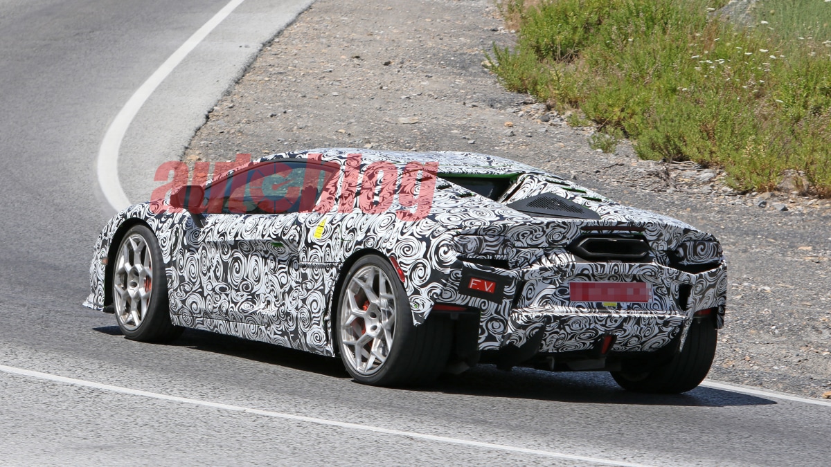 Lamborghini Huracan’s successor shows its details in new spy photos