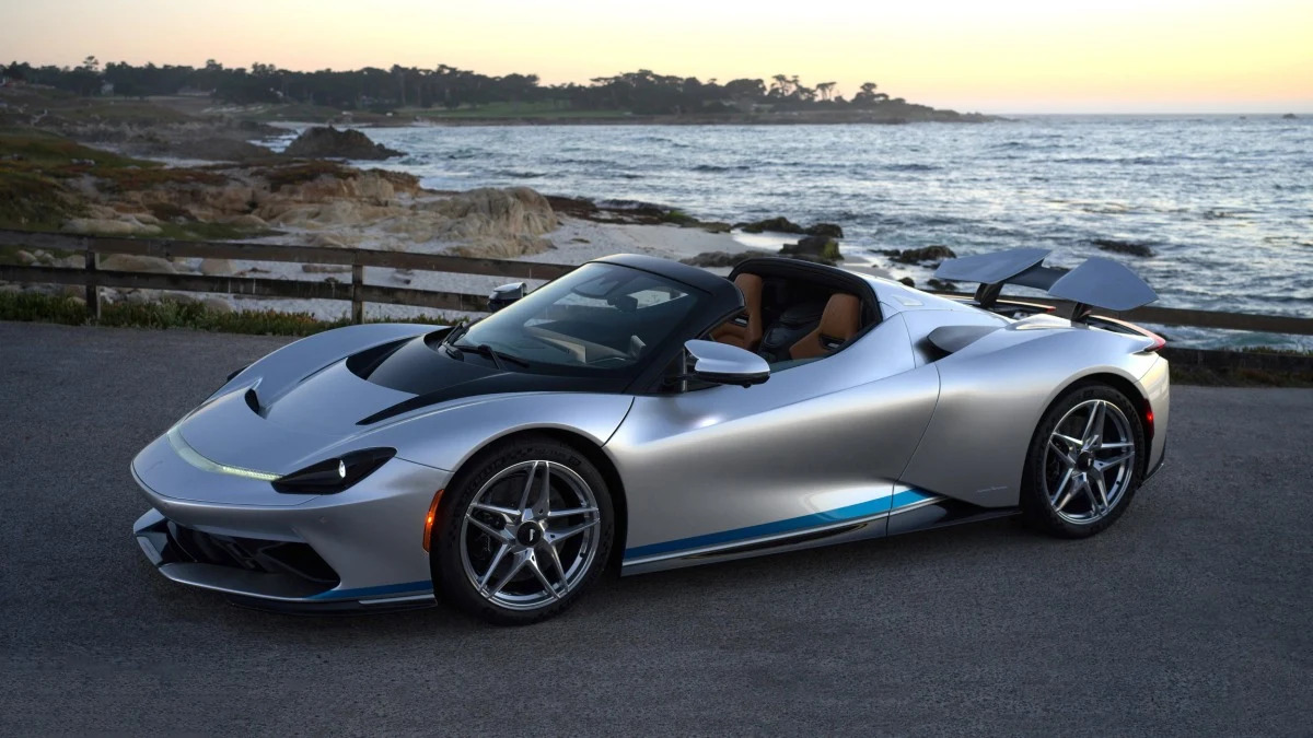 One-off Pininfarina Battista Targamerica convertible unveiled in Monterey