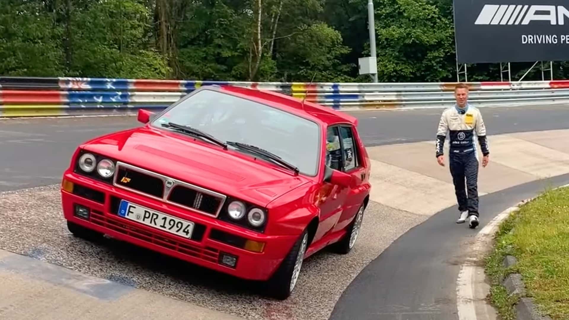 Lapping a Lancia Delta Integrale at the Nürburgring Looks as Silly as It Sounds