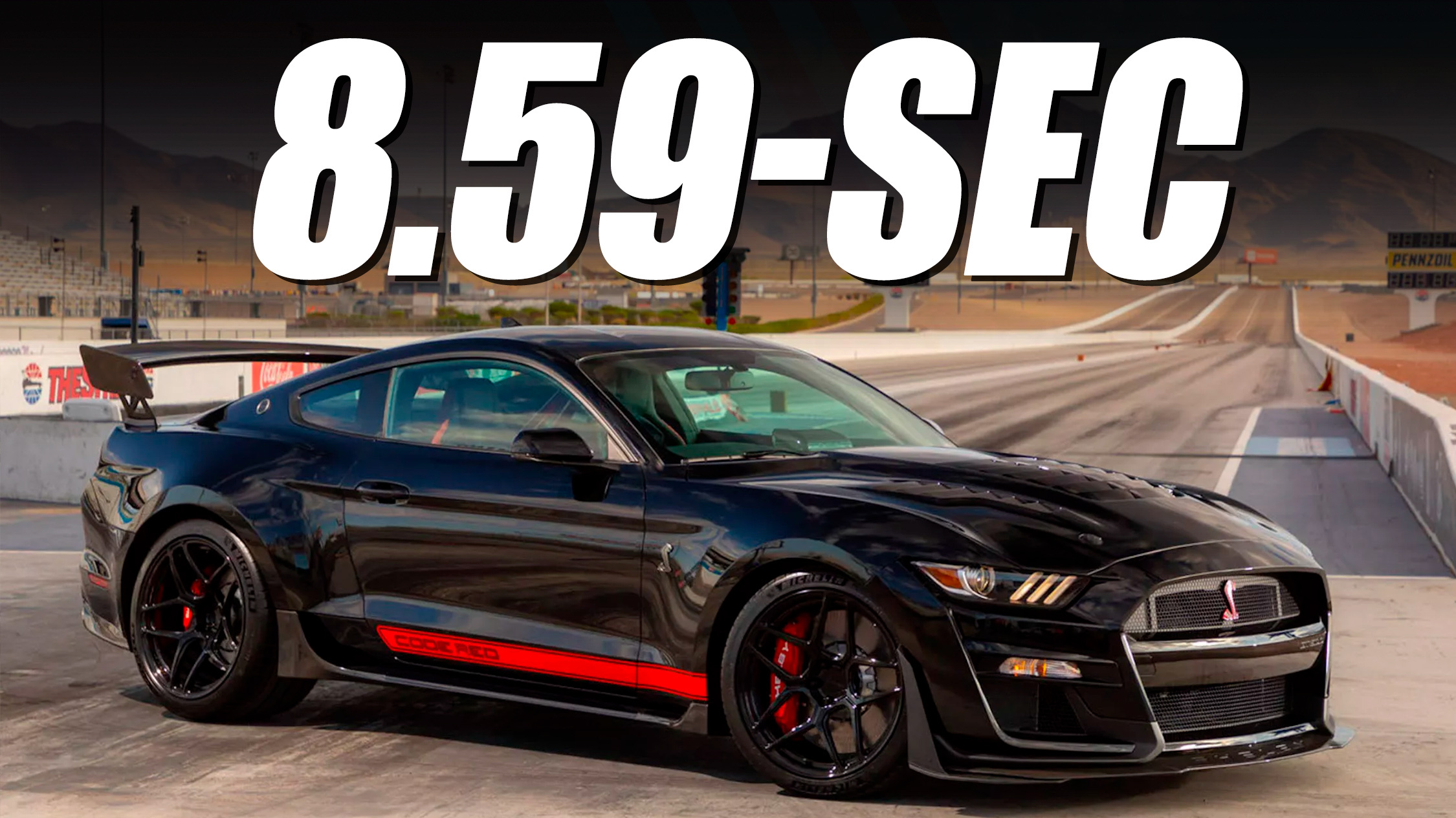 Shelby’s 1,300 HP GT500 Code Red Runs 1/4 Mile In Insane 8.59 Seconds